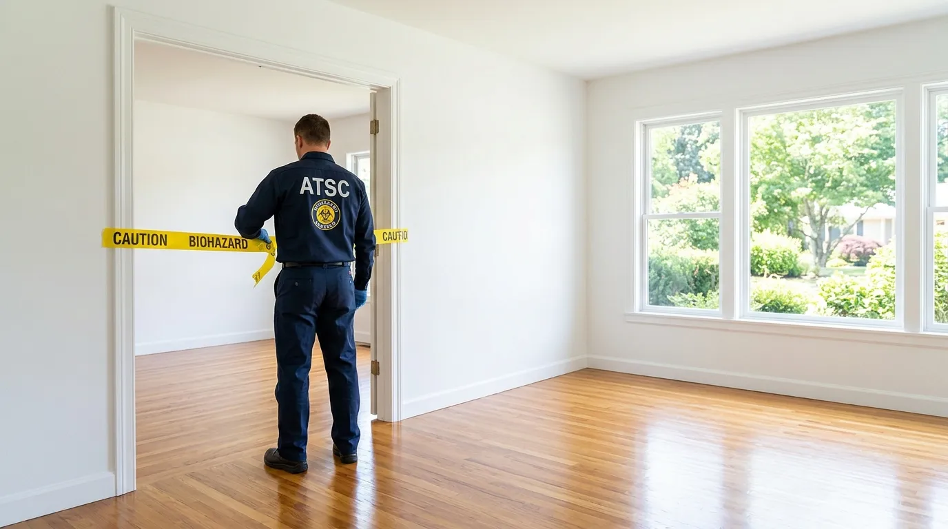 Certified biohazard cleanup crew performing Crime Scene Cleanup in McKees Rocks